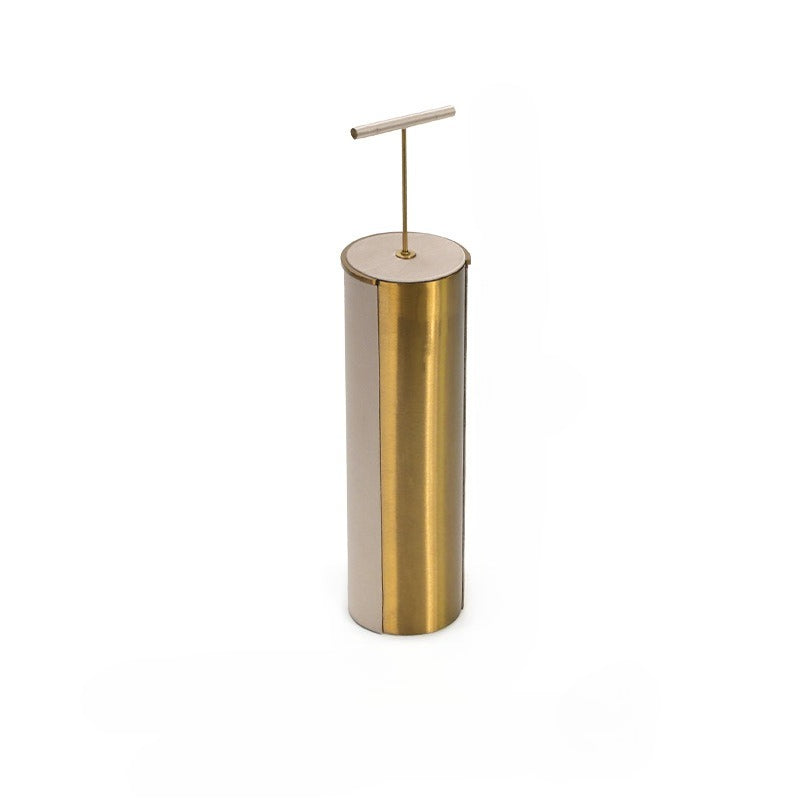 necklace display - Beige Gold Velvet Metal Display Stand Necklaces C02916 product view 06