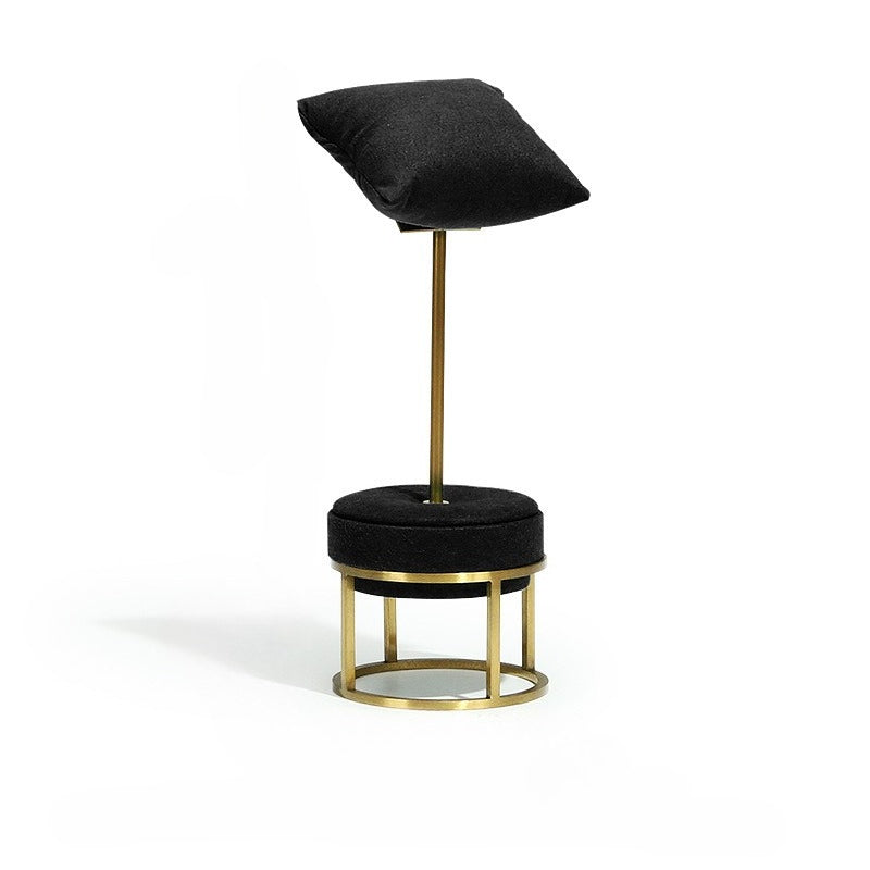 necklace display - Black Microfiber Display Stand Necklaces Rings C01694 open view