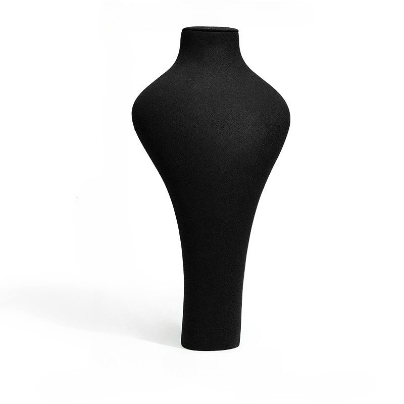 necklace display - Black Microfiber Display Stand Necklaces Rings C01694 product view 16