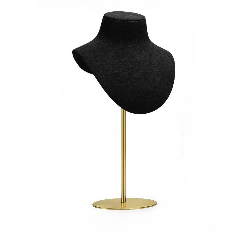 necklace display - Black Microfiber Display Stand Necklaces Rings C01694 product view 18