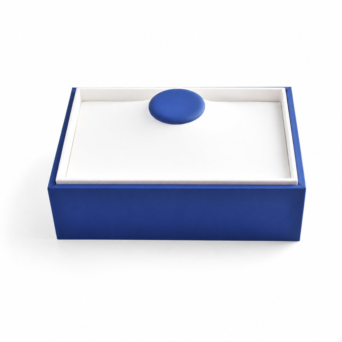 necklace display - Blue White Necklace Display Tray T046N-W side view