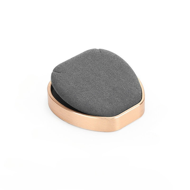 necklace display - Gray Microfiber Display Stand Necklaces Rings C01836 detail view