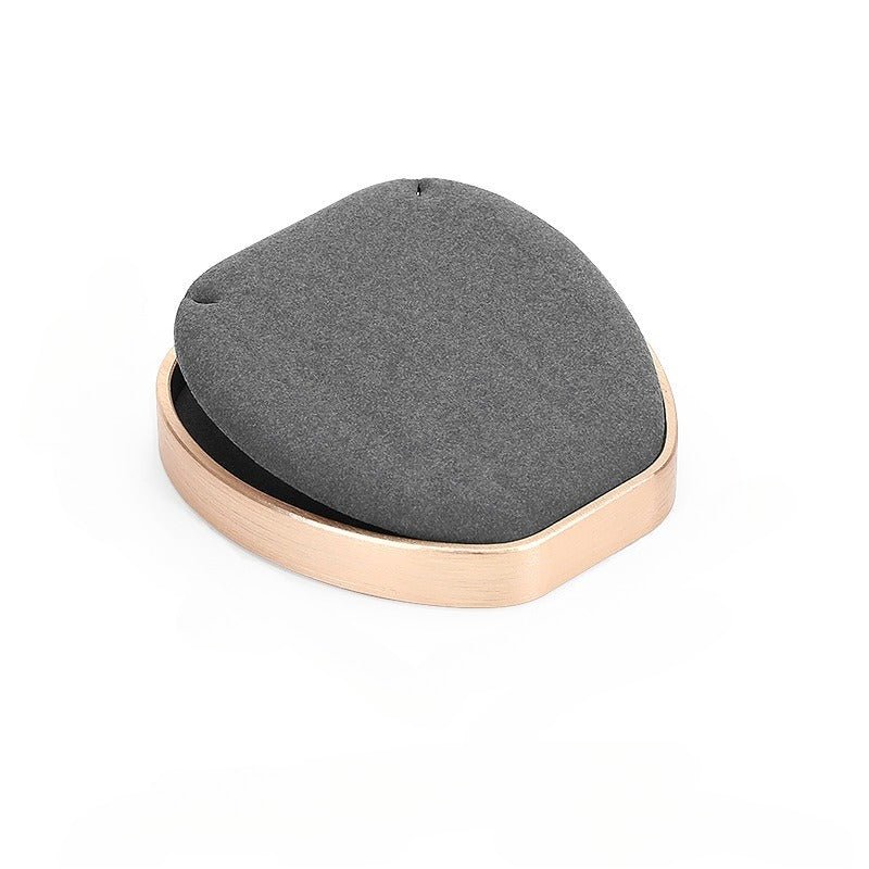 necklace display - Gray Microfiber Display Stand Necklaces Rings C01836 product view 05