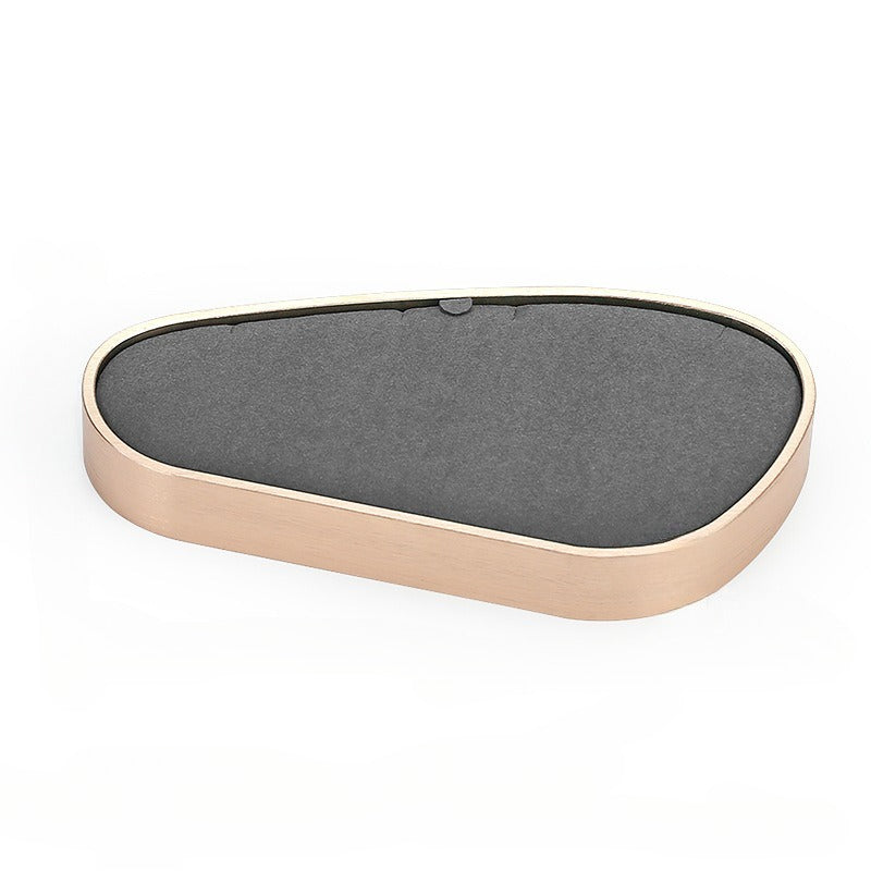 necklace display - Gray Microfiber Display Stand Necklaces Rings C01836 product view 11