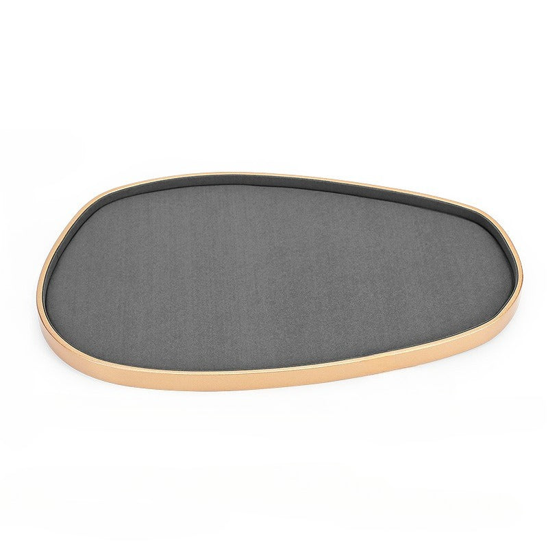 necklace display - Gray Microfiber Display Stand Necklaces Rings C01836 product view 14