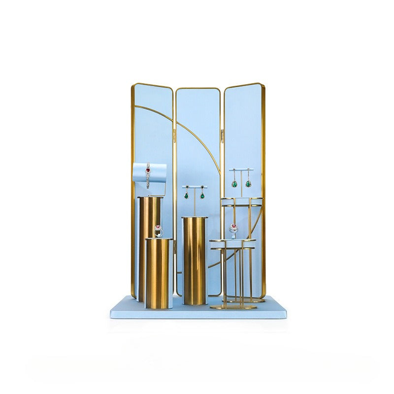 necklace display - Blue Gold Display Stand Necklace Bust C02719 product view 17