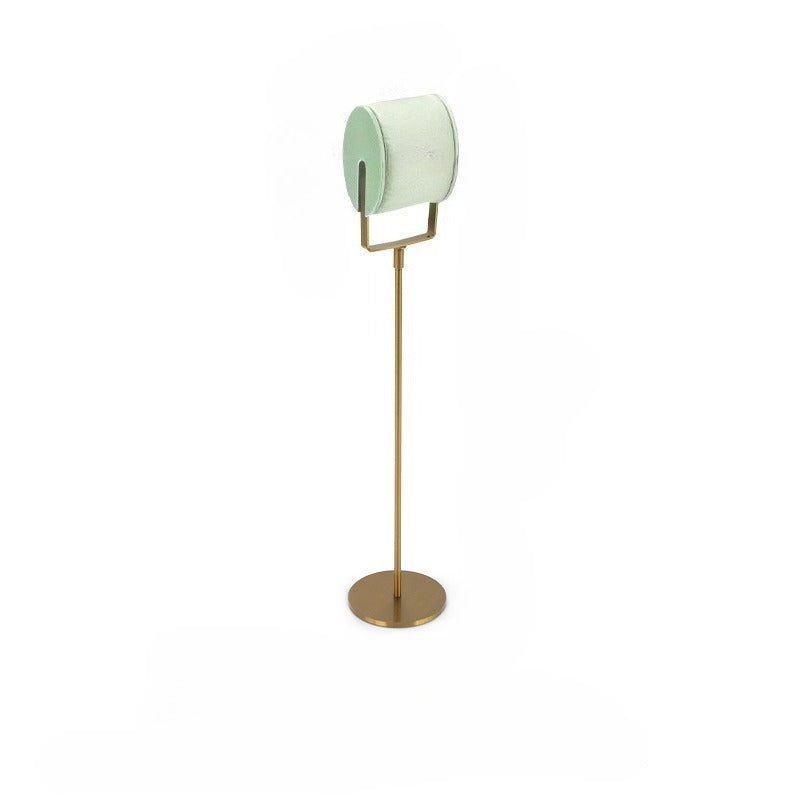necklace display - Green Gold Velvet Metal Display Stand Necklaces C02936 detail view