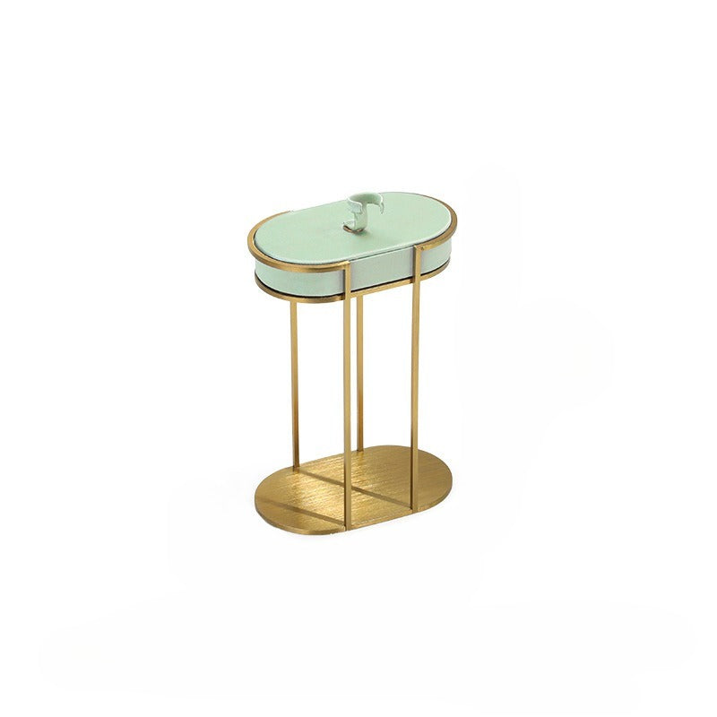 necklace display - Green Gold Velvet Metal Display Stand Necklaces C02936 product view 08
