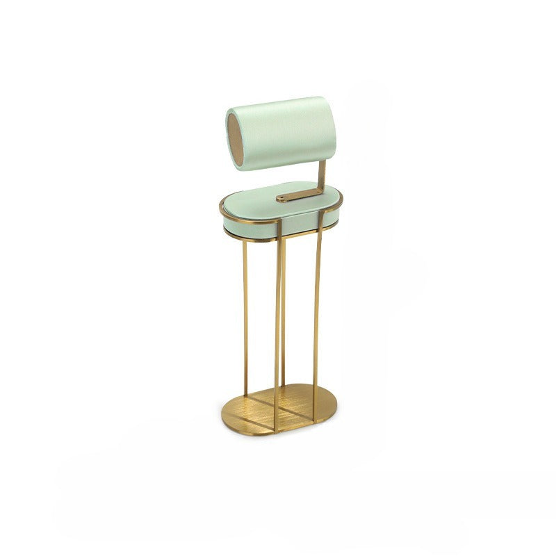 necklace display - Green Gold Velvet Metal Display Stand Necklaces C02936 product view 09