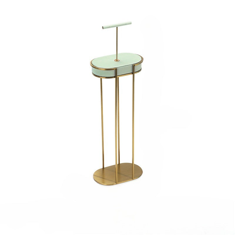 necklace display - Green Gold Velvet Metal Display Stand Necklaces C02936 product view 10