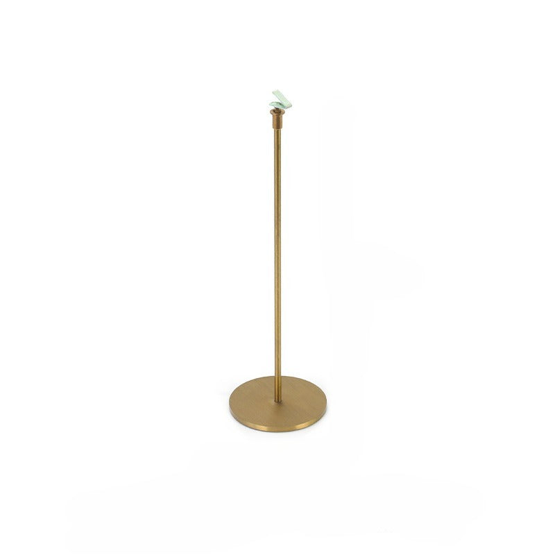 necklace display - Green Gold Velvet Metal Display Stand Necklaces C02936 side view