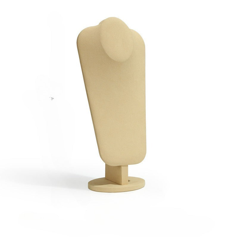 necklace display - Microfiber Display Mannequin Rings Necklaces C01149 side view