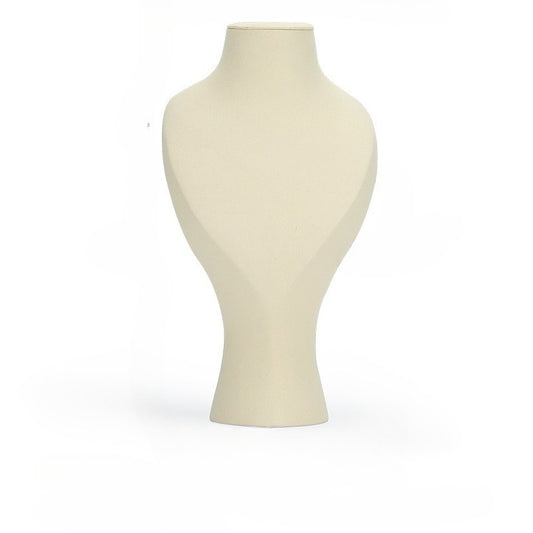 necklace display - Microfiber Necklace Bust Display Stand C01326 front view