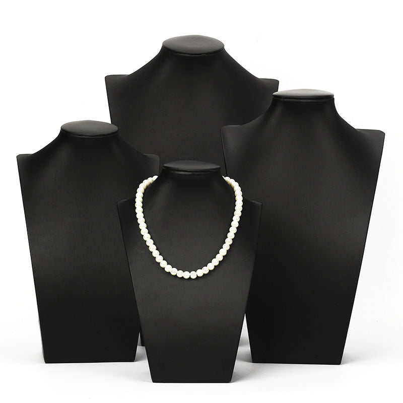 necklace display - PU Leather Bust Necklace Display Stand C01388 product view 06