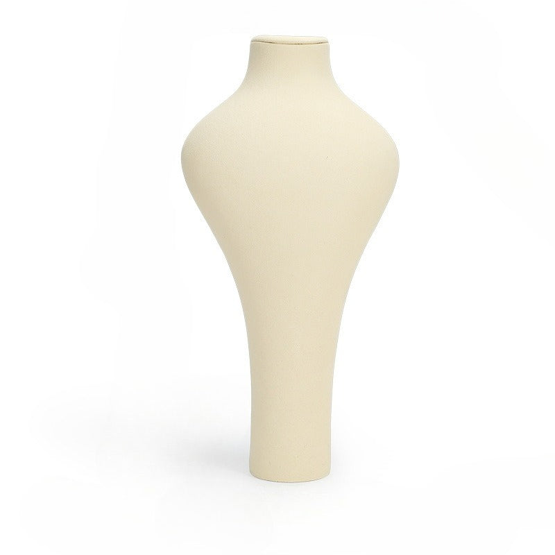 necklace display - Metal Microfiber Mannequin Display Stand Necklaces C01999 product view 15