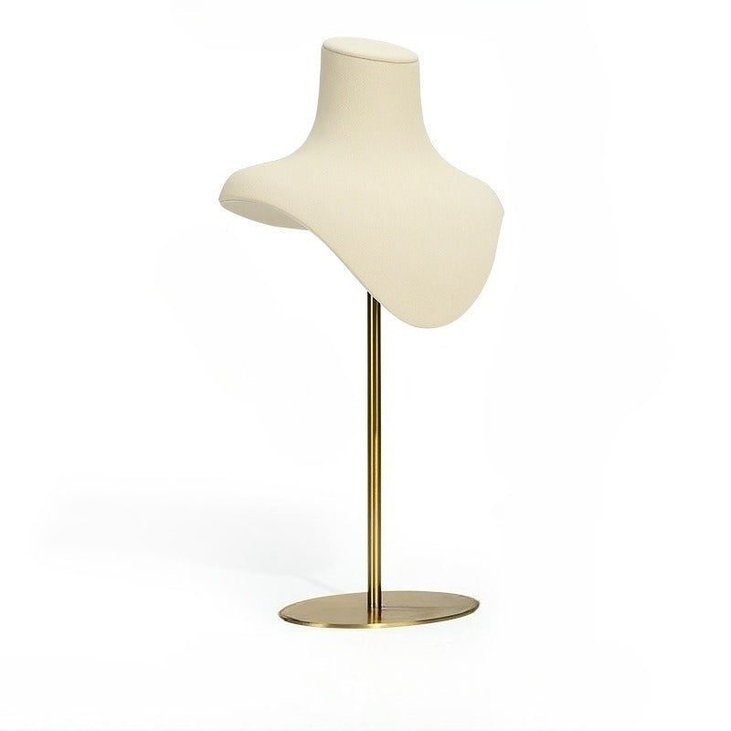 necklace display - Metal Microfiber Mannequin Display Stand Necklaces C01999 product view 16