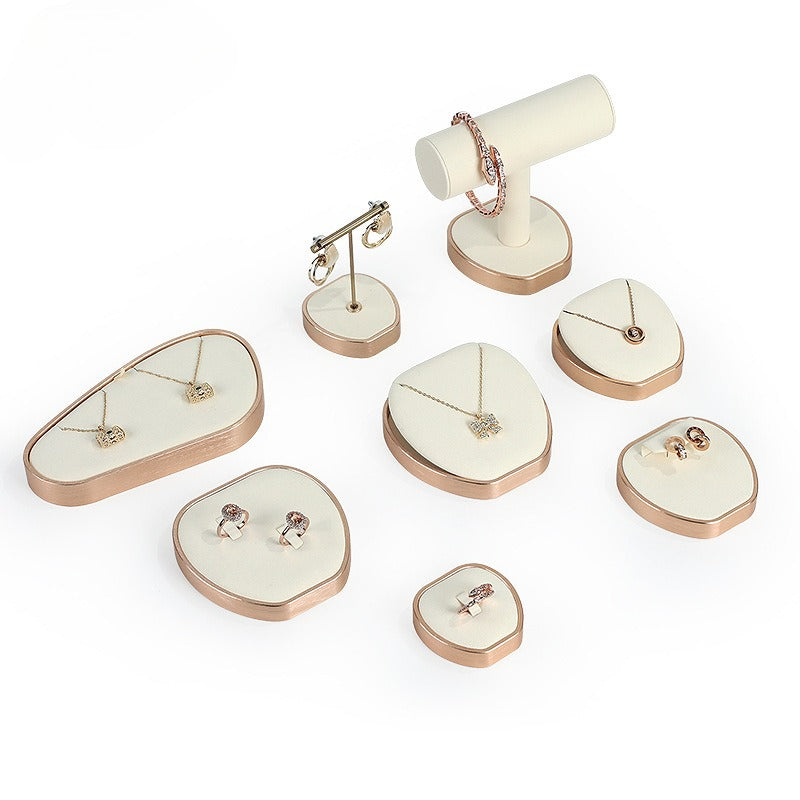 necklace display - Microfiber Display Stand Holder Necklaces C02270 front view