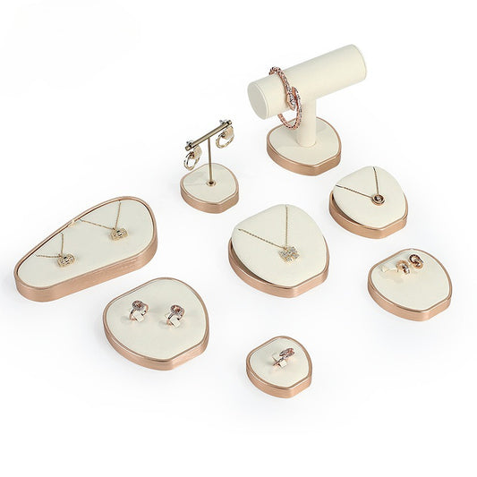 necklace display - Microfiber Display Stand Holder Necklaces C02270 front view