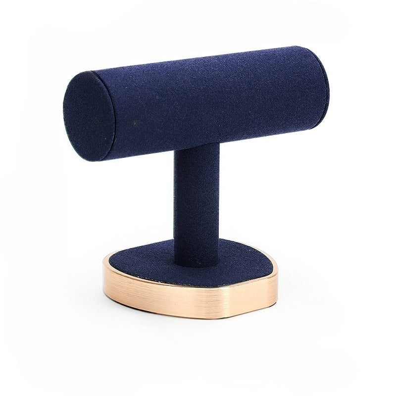 necklace display - Blue Microfiber Metal Display Stand Necklaces C01958 product view 10
