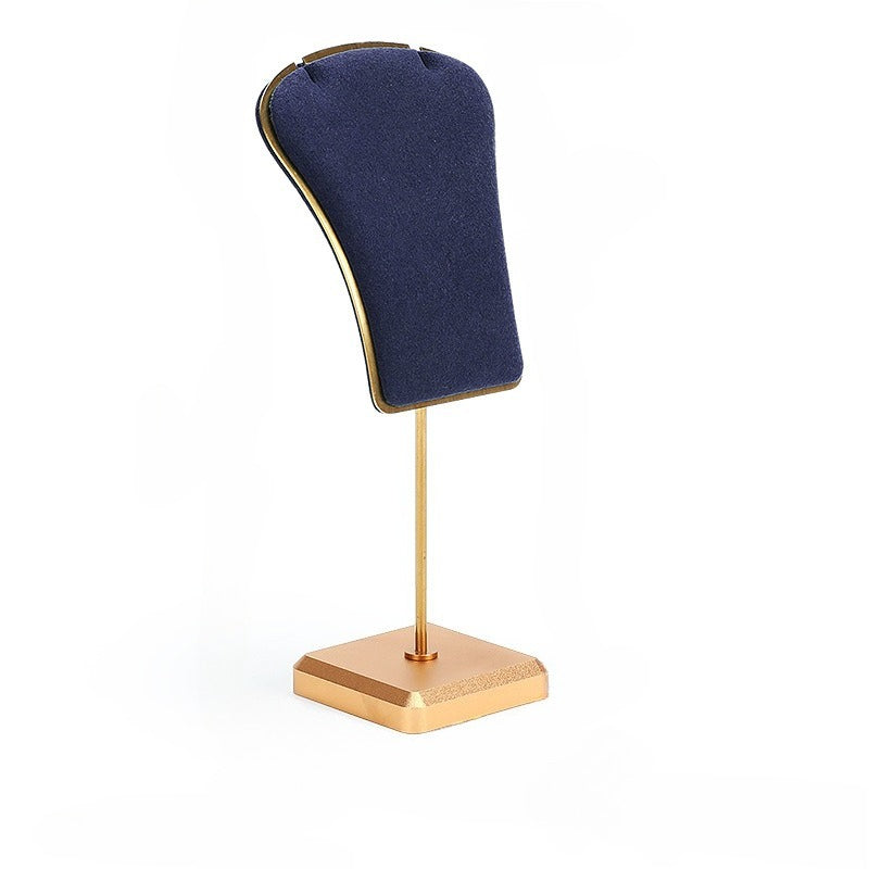 necklace display - Blue Microfiber Metal Display Stand Necklaces C01958 product view 11