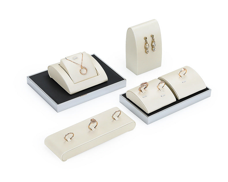 necklace display - Metal Display Stand Necklaces Rings C01863 front view