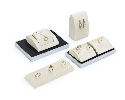 necklace display - Metal Display Stand Necklaces Rings C01863 front view