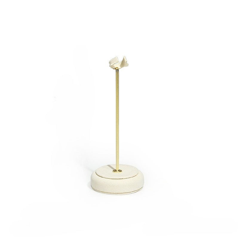 necklace display - White Gold Velvet Display Stand Necklaces Rings C02887 product view 08