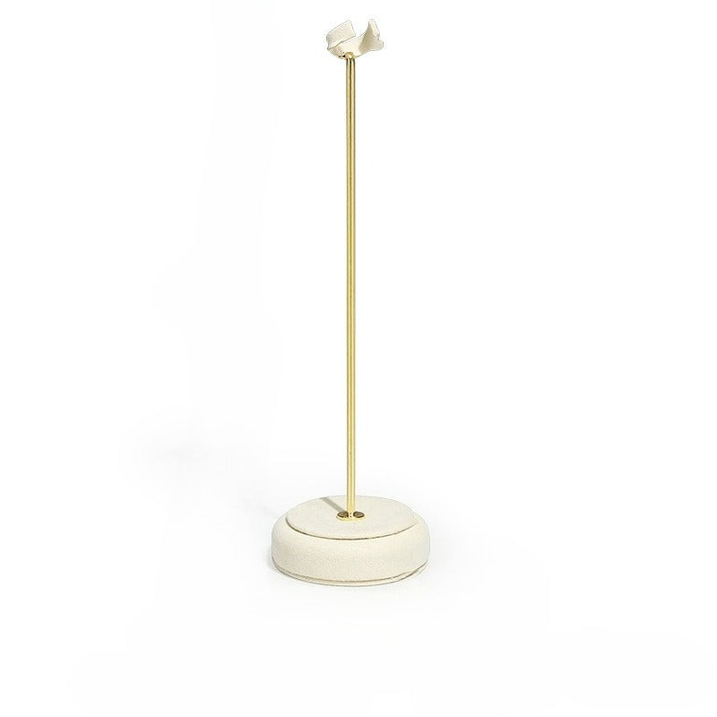 necklace display - White Gold Velvet Display Stand Necklaces Rings C02887 product view 10