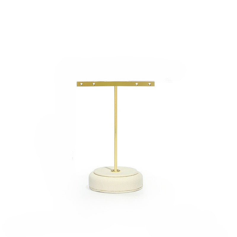 necklace display - White Gold Velvet Display Stand Necklaces Rings C02887 product view 11
