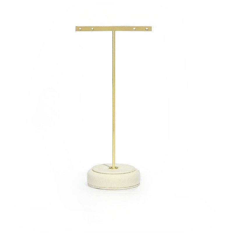 necklace display - White Gold Velvet Display Stand Necklaces Rings C02887 product view 13