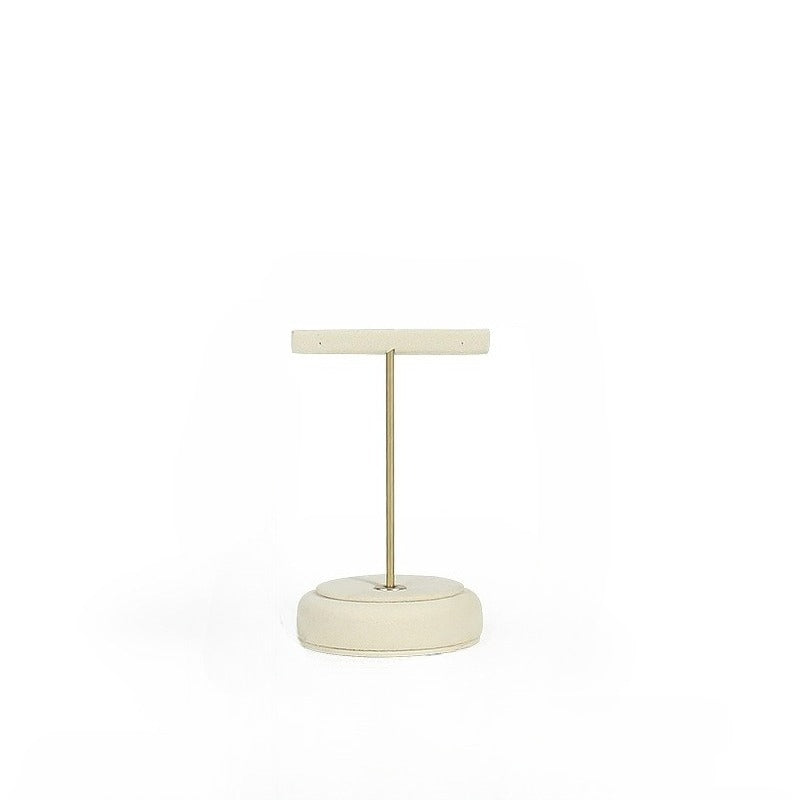 necklace display - White Gold Velvet Display Stand Necklaces Rings C02887 product view 15