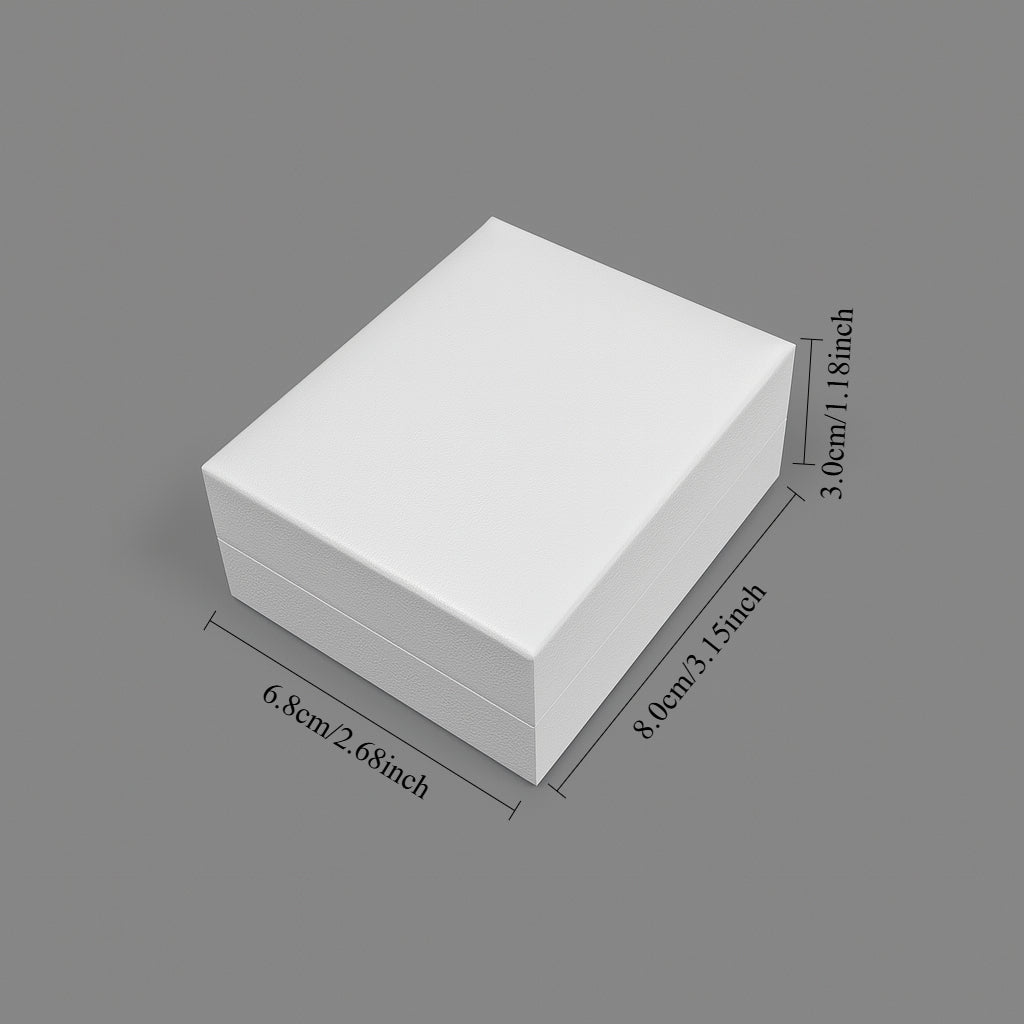 pendant box - 12pcs White Pendant Boxes L066-P-W GR open view