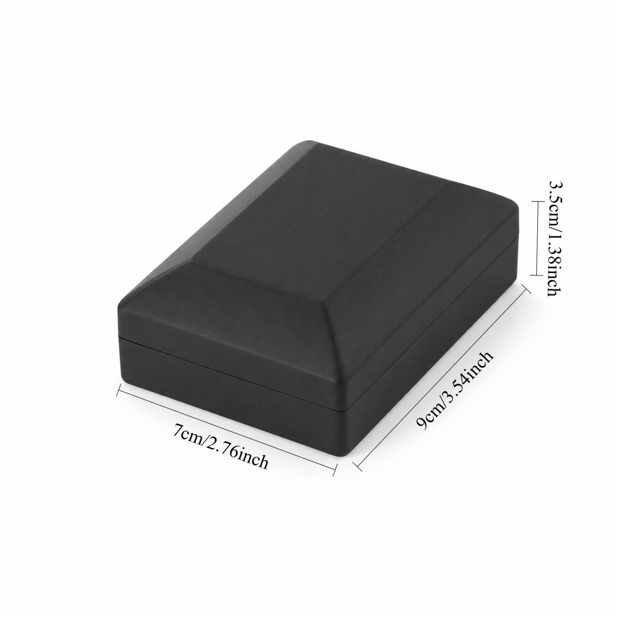pendant box - 12Pcs Black LED Pendant Box with Lighted Interior LB56P-BK-12Pcs open view