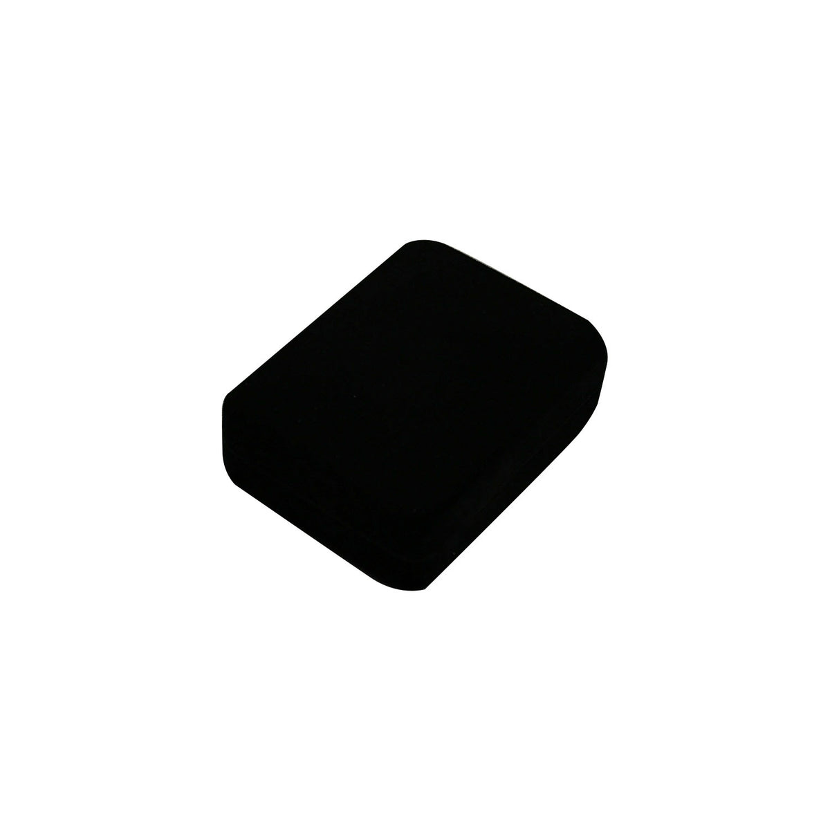 pendant box - Black Rectangular Velvet Pendant Boxes - 12 Pack YP10-BK detail view