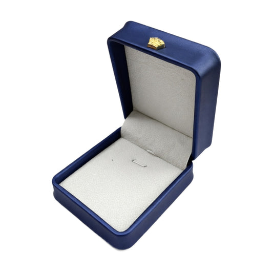 pendant box - 12 Blue Pendant Boxes Box P016-P1C-B W front view