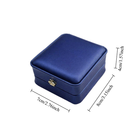 pendant box - 12 Blue Pendant Boxes Box P016-P1C-B W open view