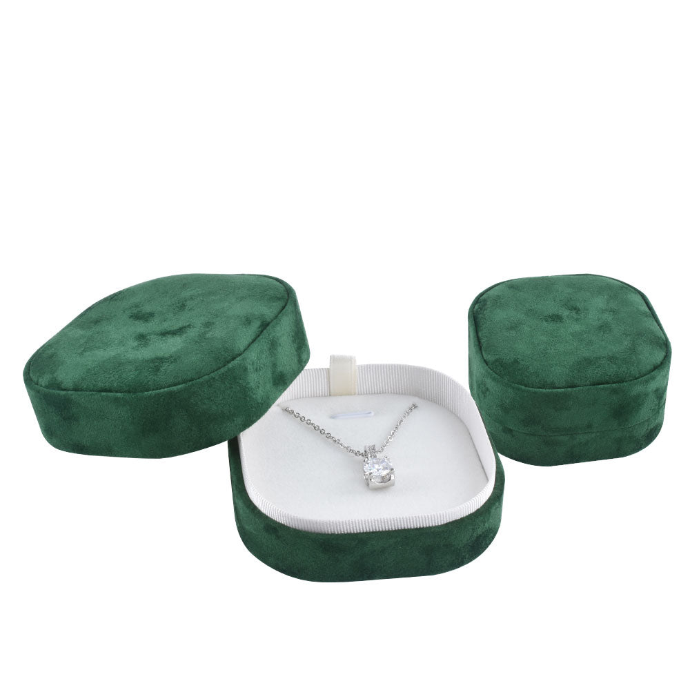pendant box and necklace box - Pendant Necklace Box V16P-G W front view
