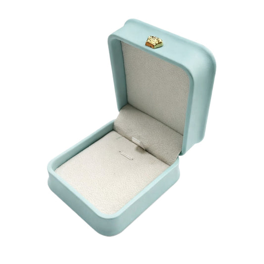 pendant box - 12 Blue Pendant Boxes P016-P1C-LB W front view