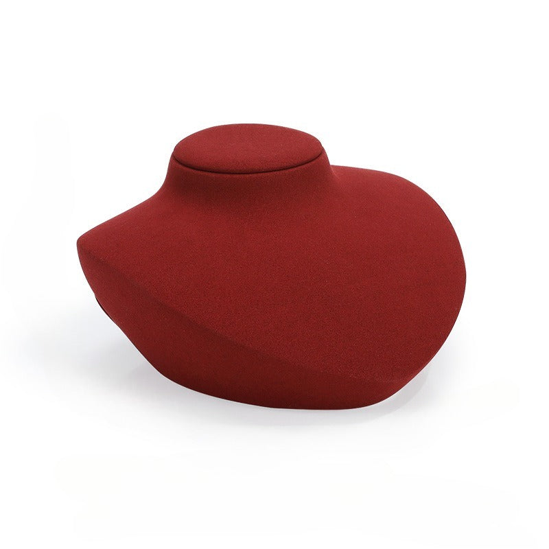 pendant display and necklace display - Microfiber Mannequin Necklace Pendant Display C01899 side view
