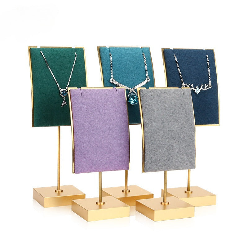 pendant display and necklace display - Metal Display Stand Necklaces Pendants C01304 front view