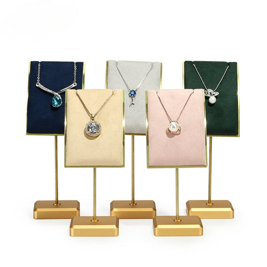 pendant display and necklace display - Metal Necklace Pendant Display Stand C01065 front view