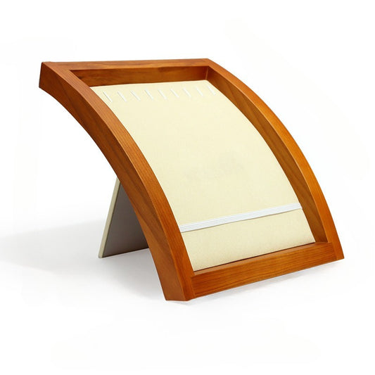 pendant display and necklace display - Wood Display Stand Necklace Pendant C01141 open view