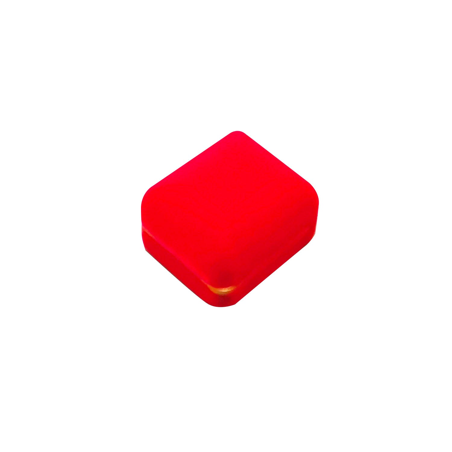 Red Velvet Earring Boxes with Gold Trim, product view 3