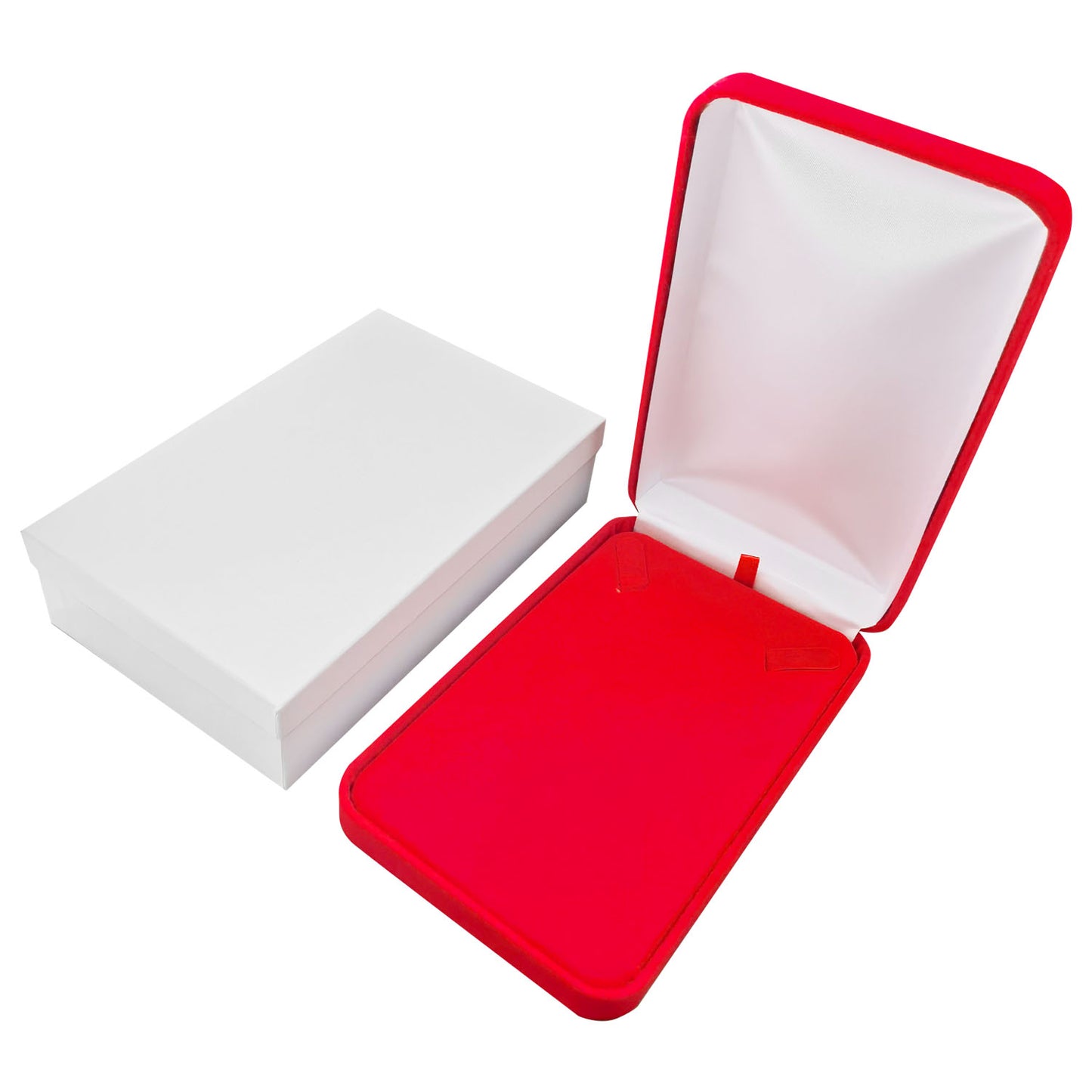 Red Velvet Necklace Boxes, product view 2