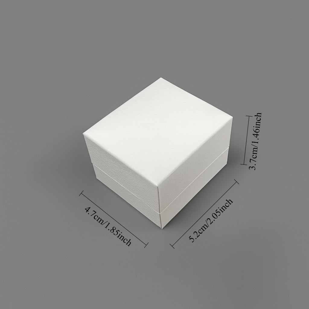 ring box - 24pcs White Ring Boxes L066-R-W GR open view