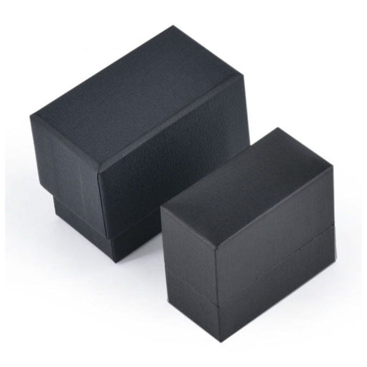 ring box - 36pcs Black Red Ring Boxes Box LB51-BK open view