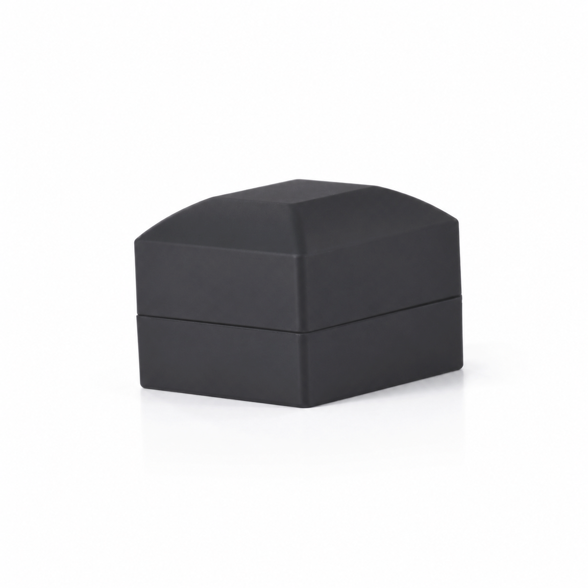 ring box - 12Pcs Black Plastic Velvet Ring Box LB56R2-BK-12Pcs product view 06