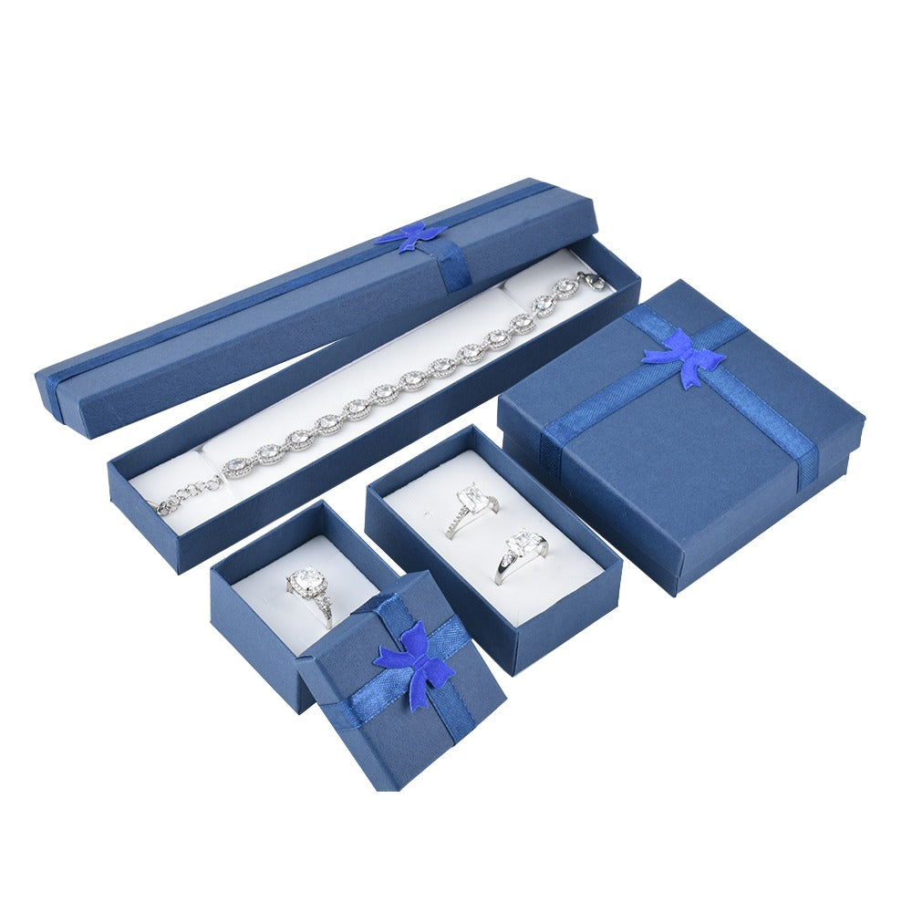 ring box - 24pcs Blue Ring Boxes B10-22-B detail view