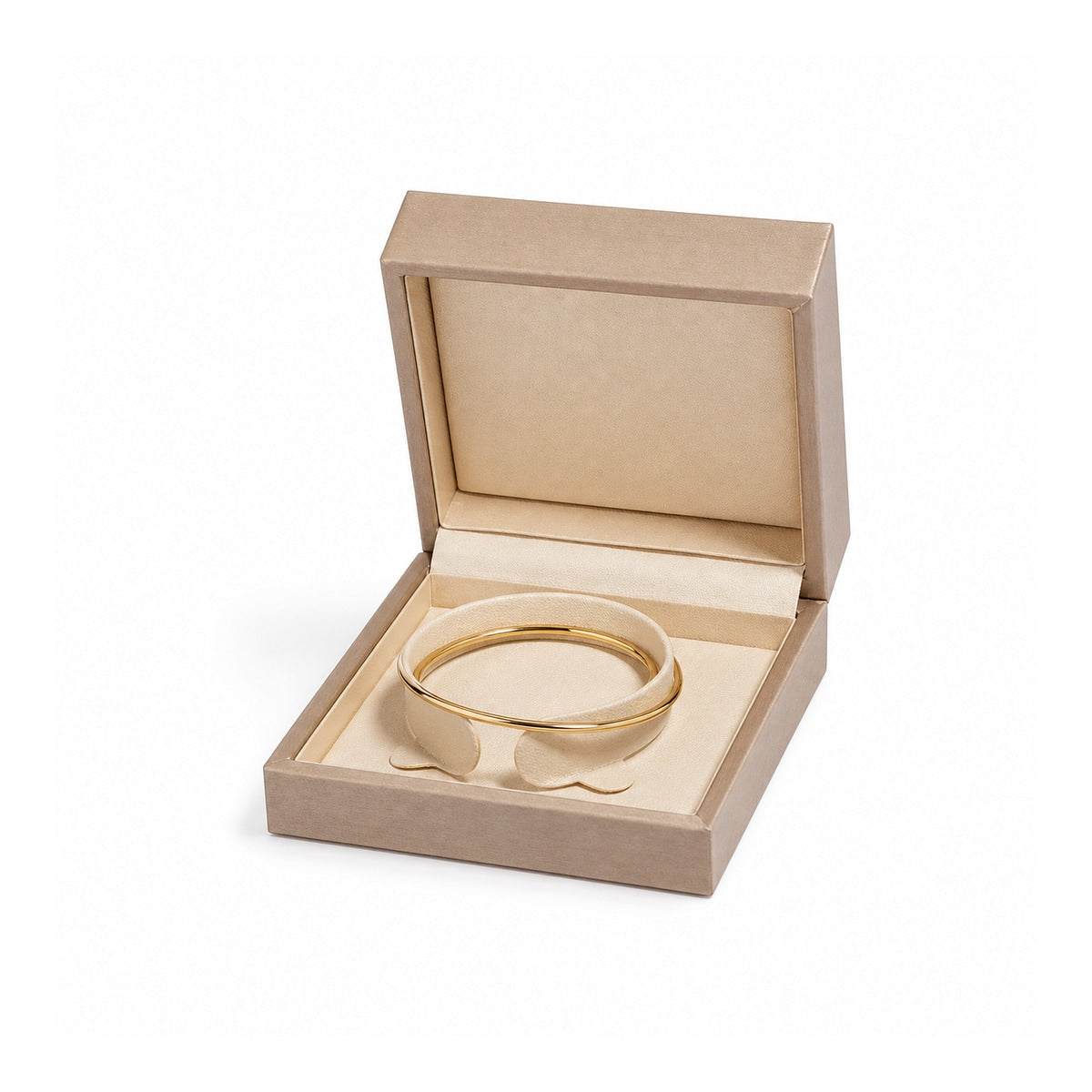 ring box and earring box and bracelet box - Green Champagne Leather Box Ring Earrings Bracelet C00335 product view 12