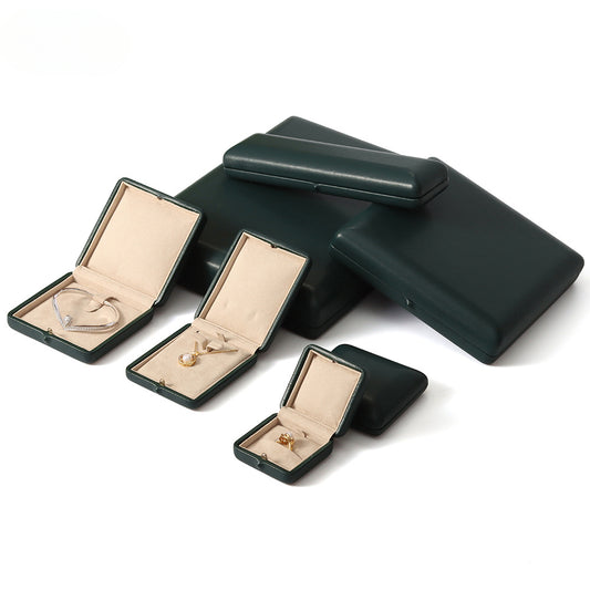 ring box and earring box and necklace box - Box Necklace Ring Earrings C00194 open view